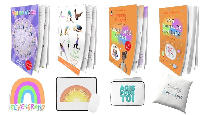 Collection Grandir Zen inspirante et positive pour les enfants d'Audrey Janvier