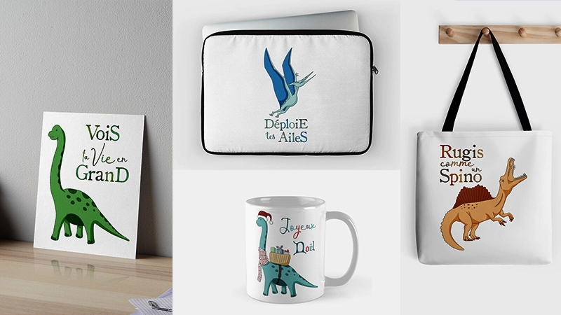 Collection Positive Dino inspirante et positive pour les enfants