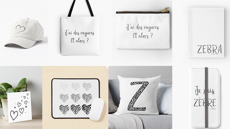 Collection Zen et Zèbre inspirante et positive pour les hypersensibles et haut potentiel d'Audrey Janvier