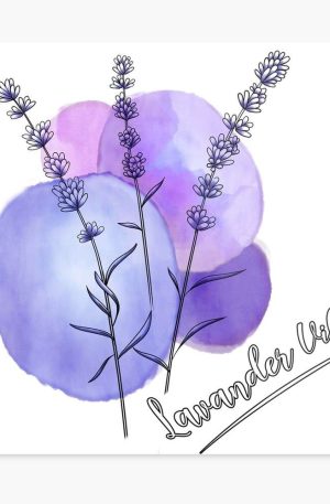 Lavander Vibes, fleur de lavande, création de design pour la saison de l'été, shop les produits sur Redbubble - Audrey Janvier 2024