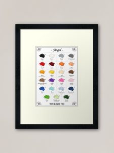 L'affiche Les couleurs en wolof, Affiches pour apprendre la langue wolof