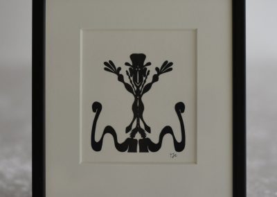 #4. Framed Paper Cut by Danish Paper Cut Artist Torben Jarlstrøm Clausen