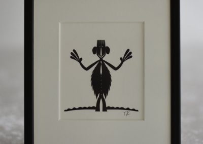 #5. Framed Paper Cut by Danish Paper Cut Artist Torben Jarlstrøm Clausen