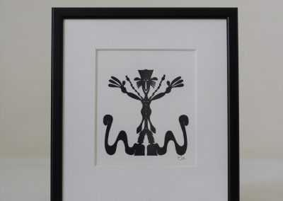 #7. Framed Paper Cut by Danish Paper Cut Artist Torben Jarlstrøm Clausen