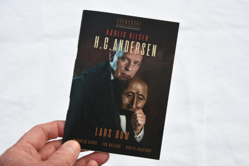 Flyer to Lars Bom's theater performance Kind regards HC Andersen
