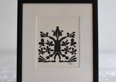 Framed Paper Cut by Danish Paper Cut Artist Torben Jarlstrøm Clausen