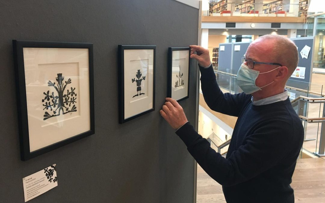 Paper cut exhibition at Kolding Library