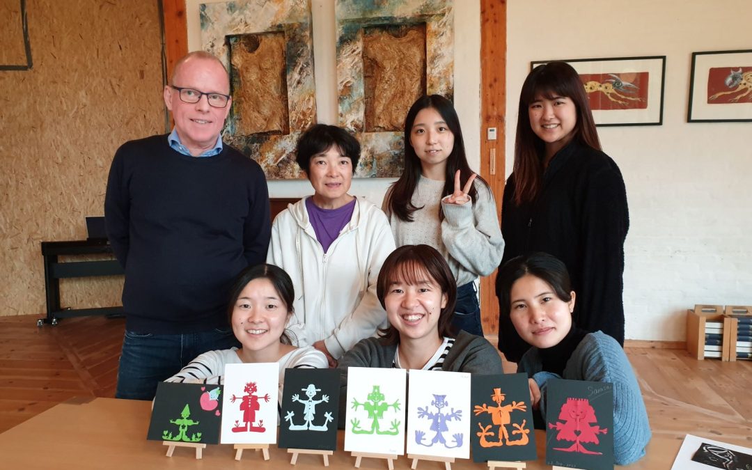 Japanese Paper Cut Workshop at Brenderup Folk School