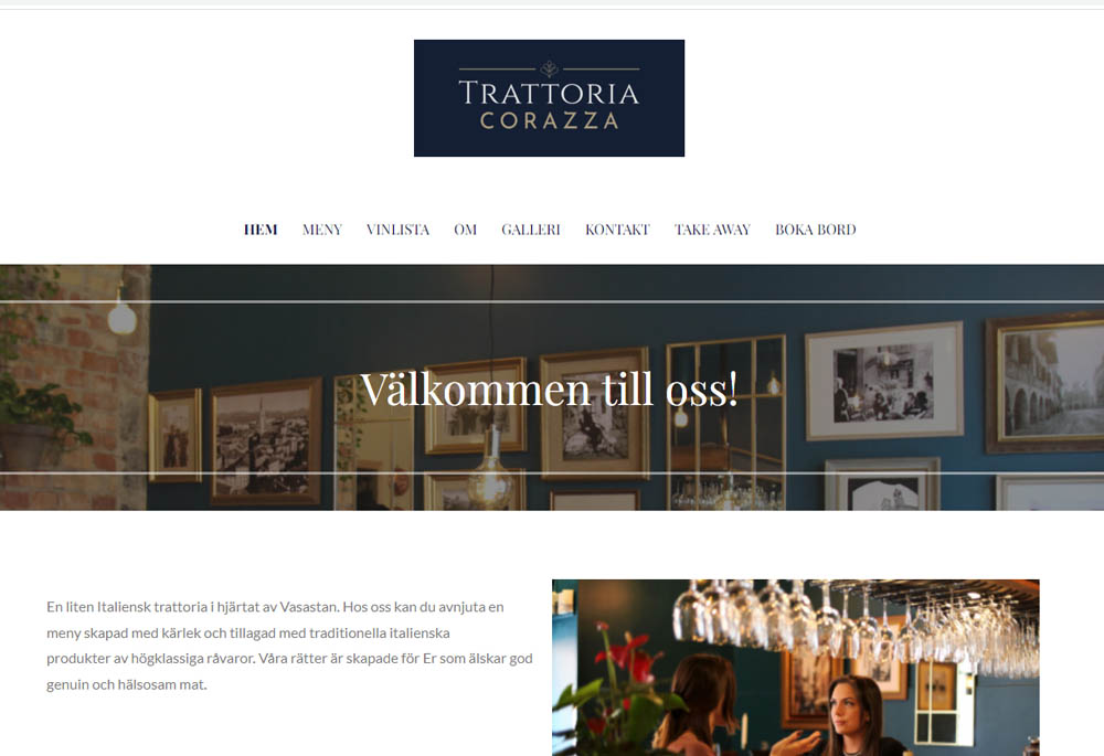 Bygga hemsida till restaurang i Stockholm