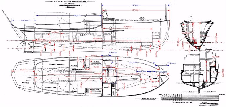 Jämförande mått i ursprungliga ritningen