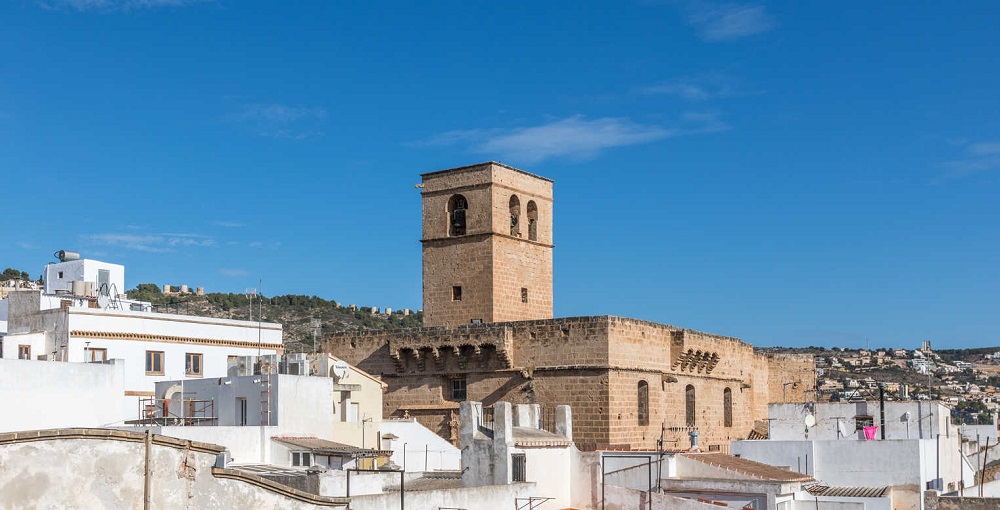 The historic old town in Javea.