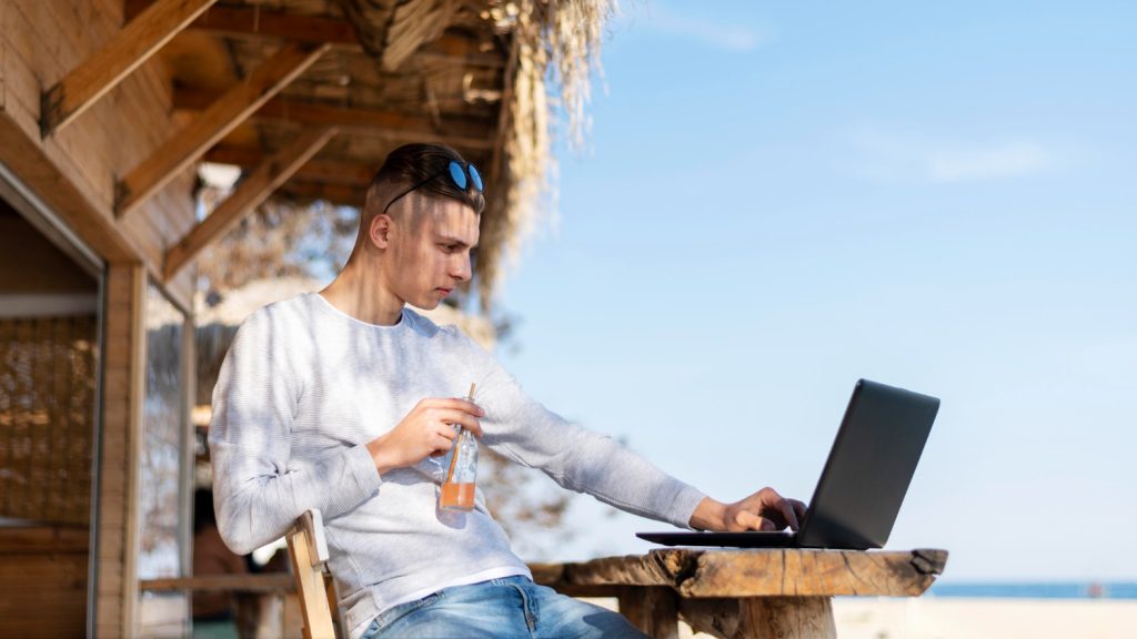 working outdoors