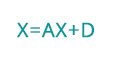 Equation 1 of Wassily Leontief's input-output methodology