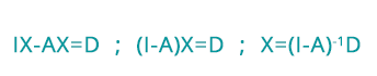 Equation 2 of Wassily Leontief's input-output methodology