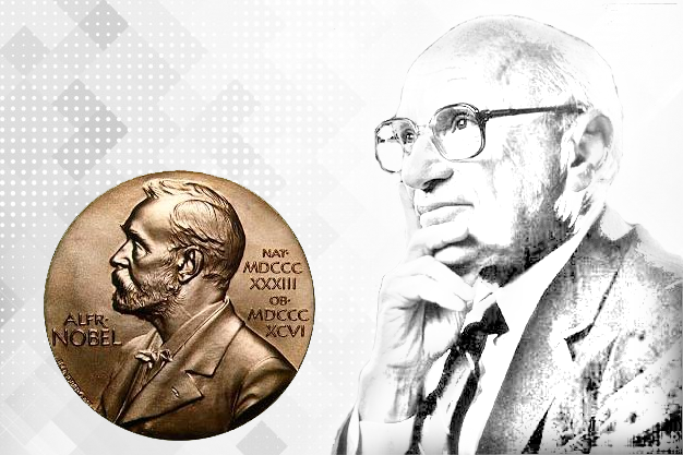 Milton Friedman ganador del Premio Nobel de Economía en el año 1976