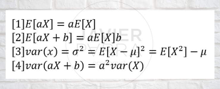 Expected values of the functions of a random variable