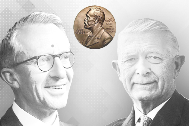 James Meade y Bertil Ohlin ganadores del Premio Nobel de Economía en 1977