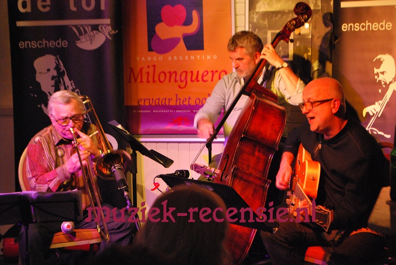 Drie jazzkopstukken op één podium