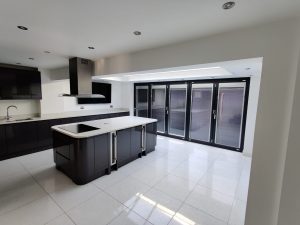 White walled kitchen