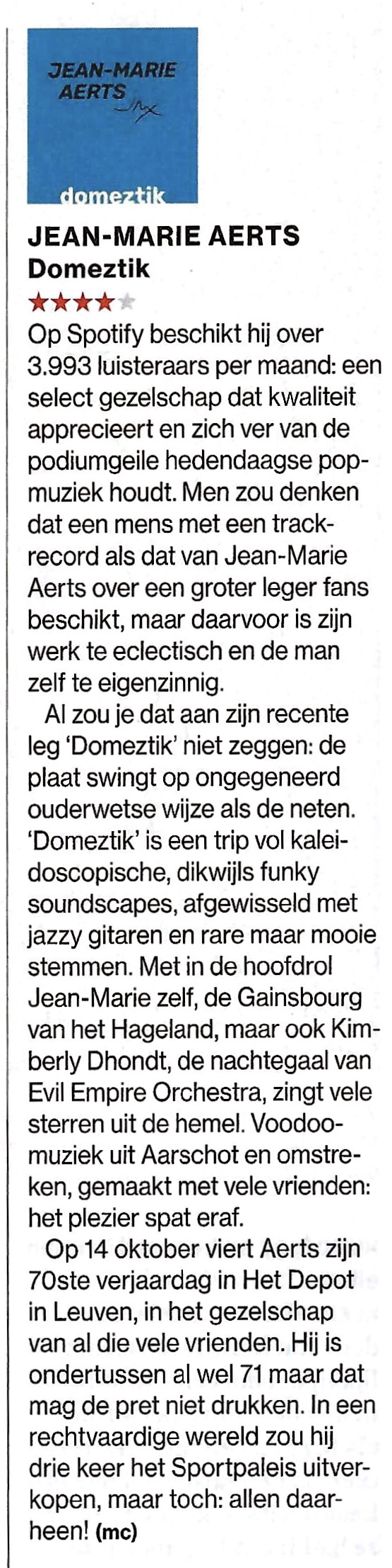 HUMO review DOMEZTIK