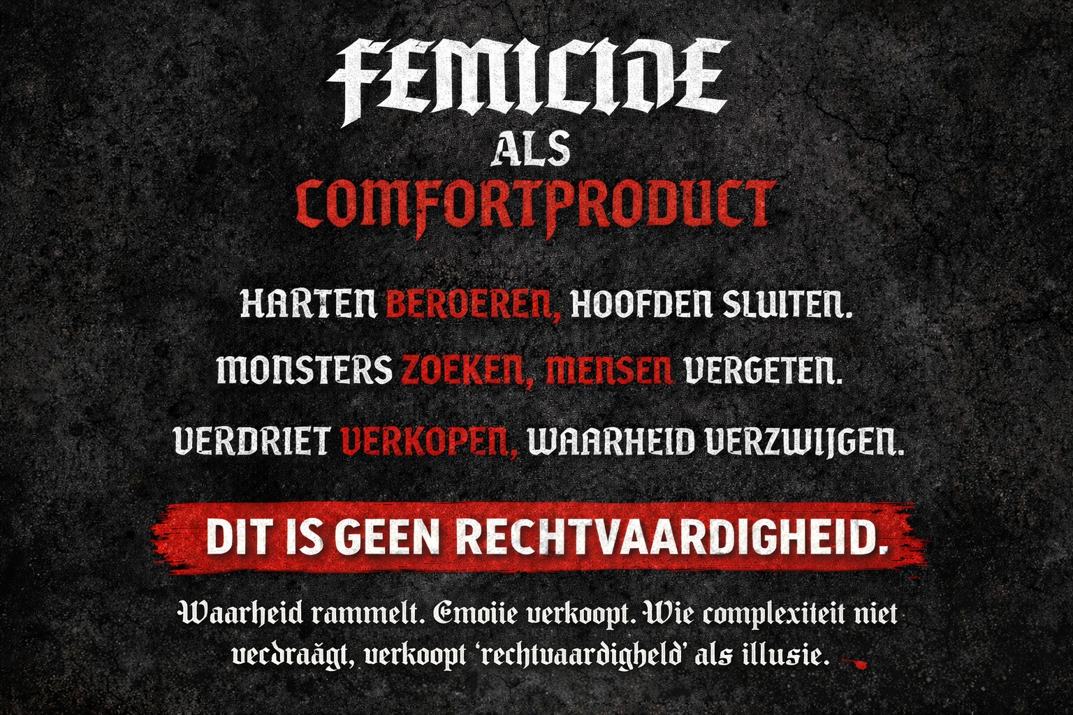 Femicide als comfortproduct