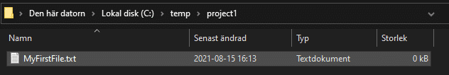 Create file in C#