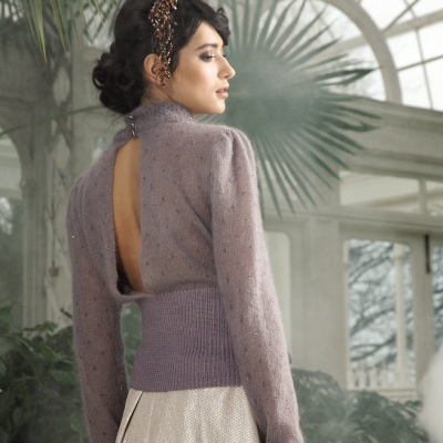 Elegant sweater - Rowan/Swarovski