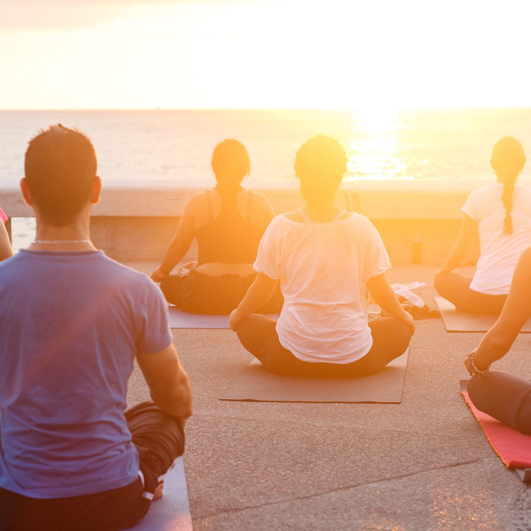 Sunset,Yoga