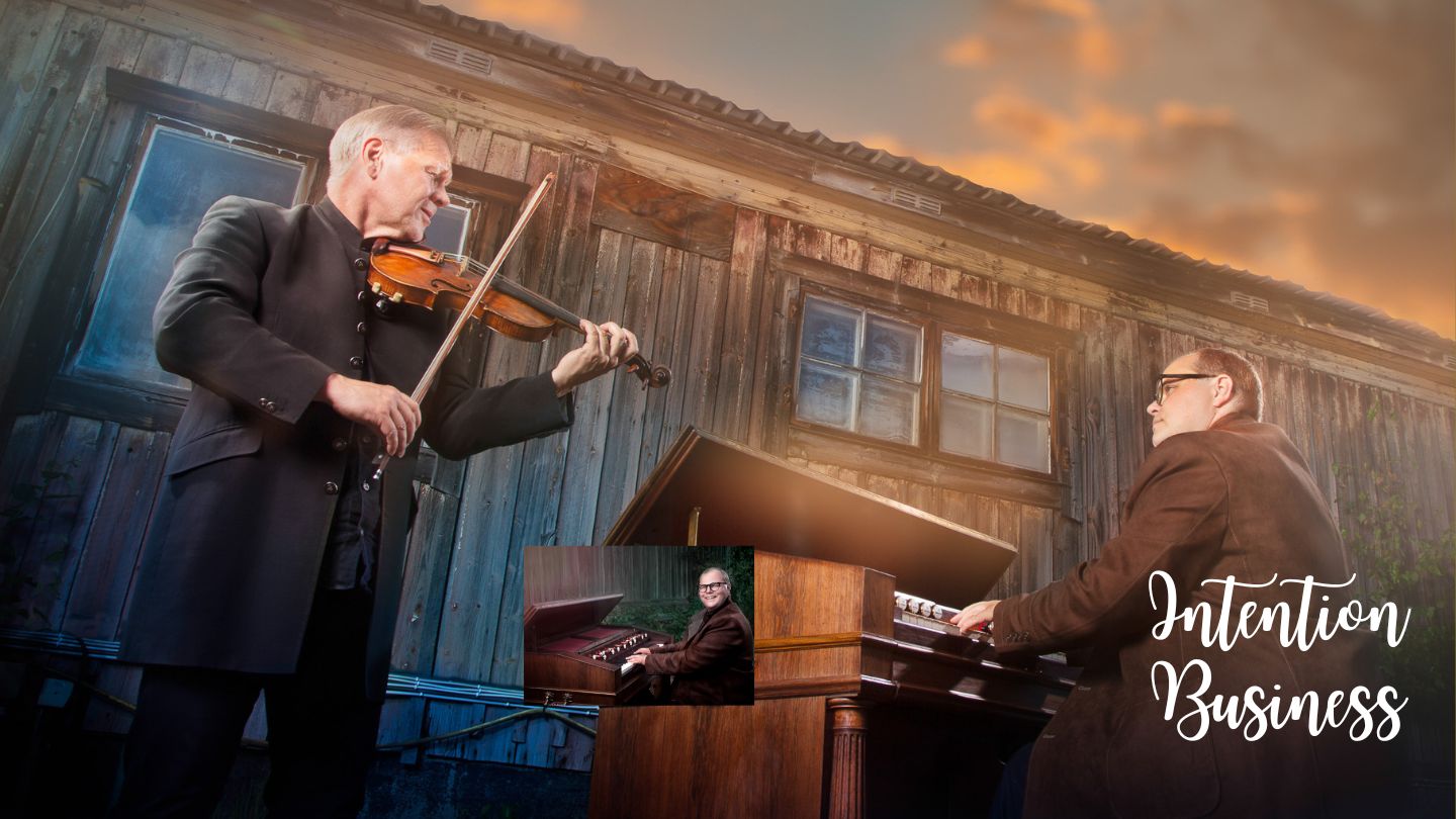 Pianist Fiol och organist Porträttfoto för skivomslag. Porträtt för musik och lansering av musiken.