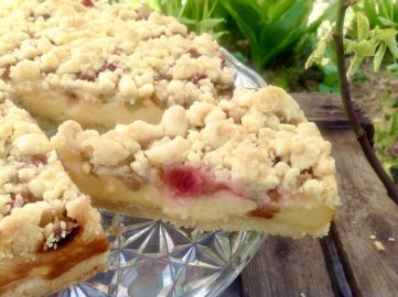 Rhabarber- Pudding- Kuchen