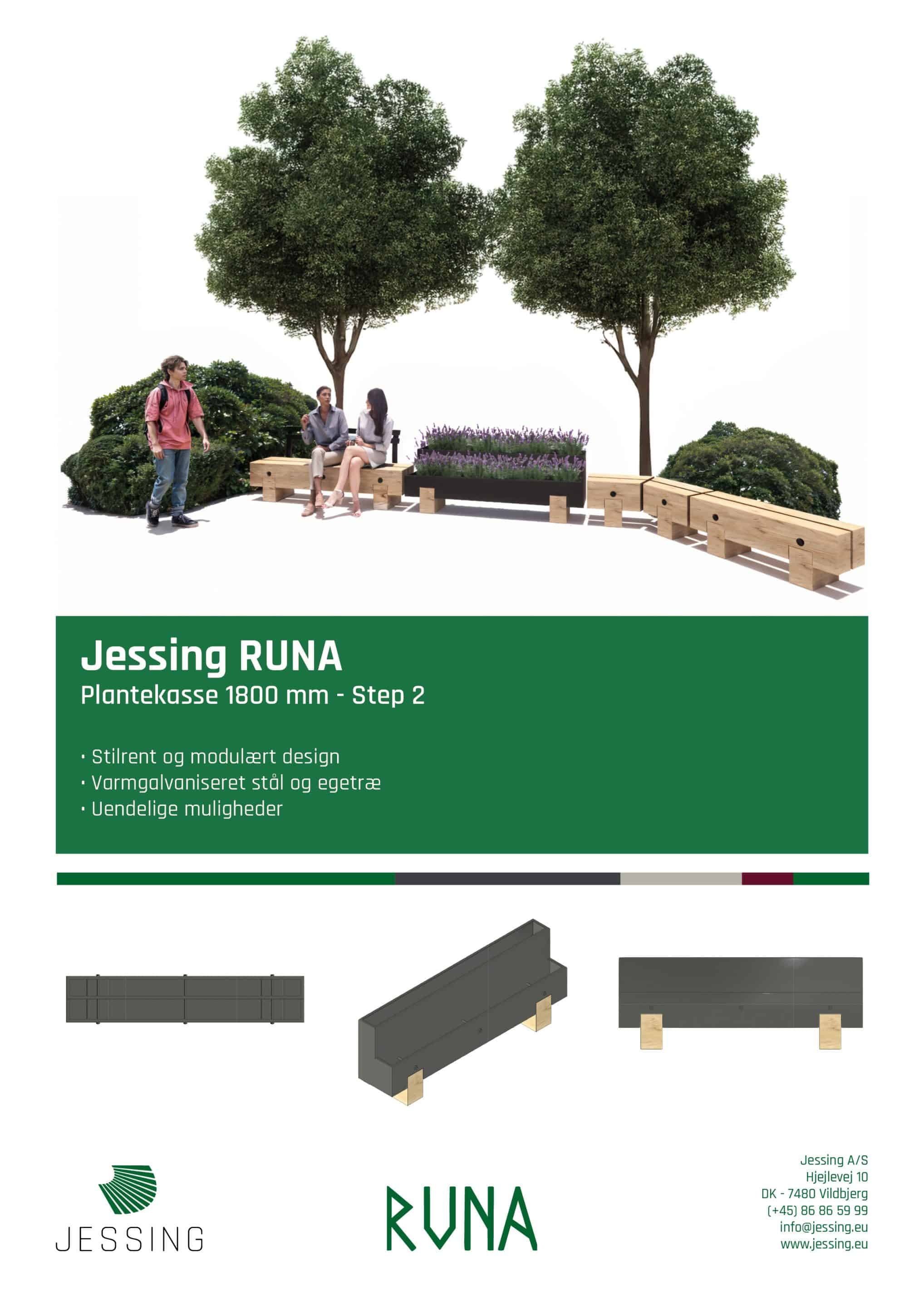 Jessing RUNA Plantekasse 1800 mm - Step 2