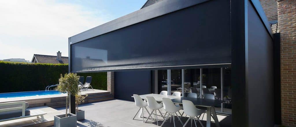 pergola bioclimatique bordeaux avec store 