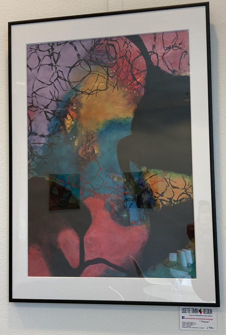 Lisette Timm - "Masks" - 51*71 cm. - 2.900 kr.