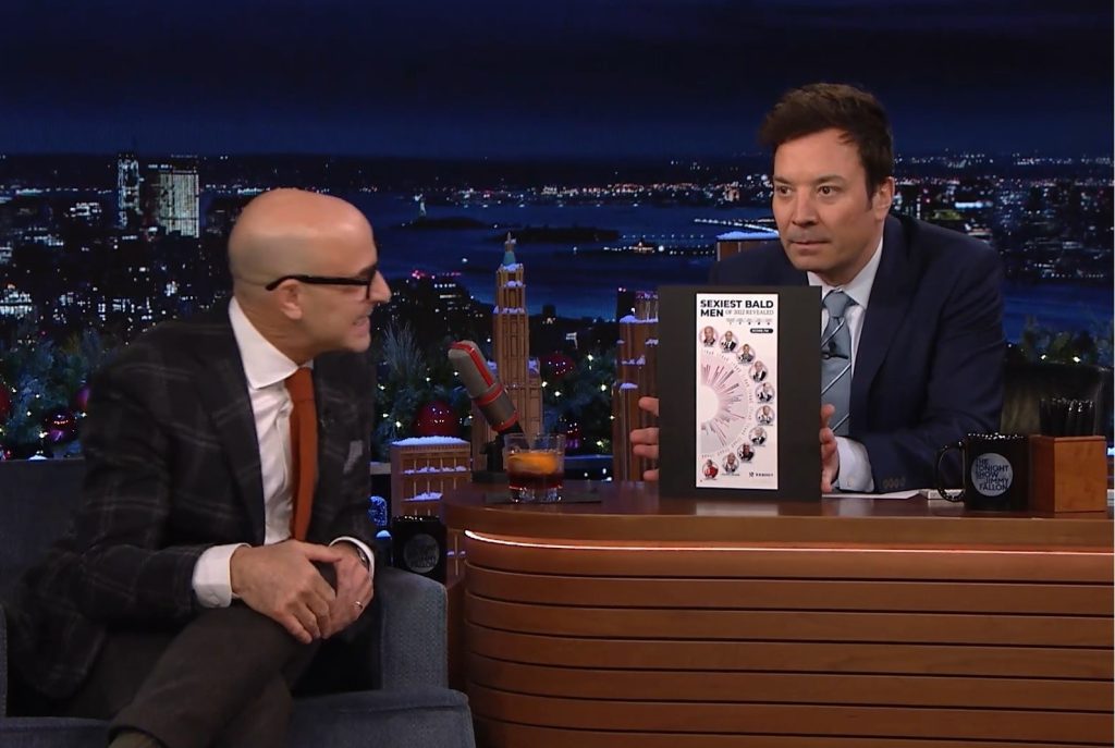 Stanley Tucci with Jimmy Fallon on JJ Barnes Blog