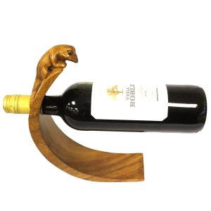 Natural Wood Balance Wine Holder - Gecko