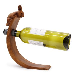 Natural Wood Balance Wine Holder – Rabbit