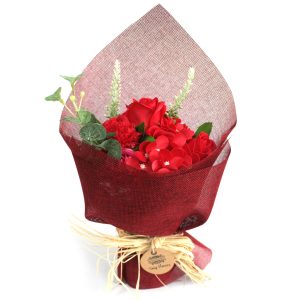 Red Soap Flower Bouquet