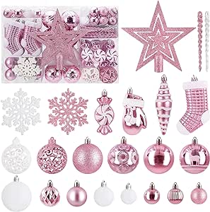 Pink Christmas Decorations on the JJ Barnes Blog