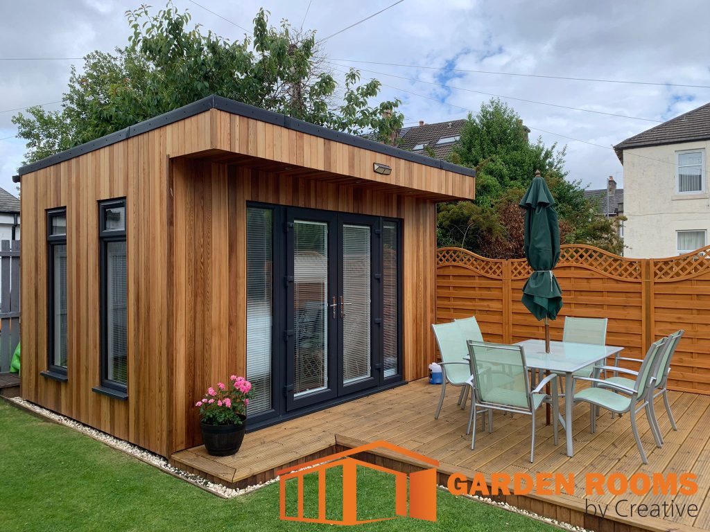 A typical garden room installation. Image copyright of the garden room company on the JJ Barnes Blog