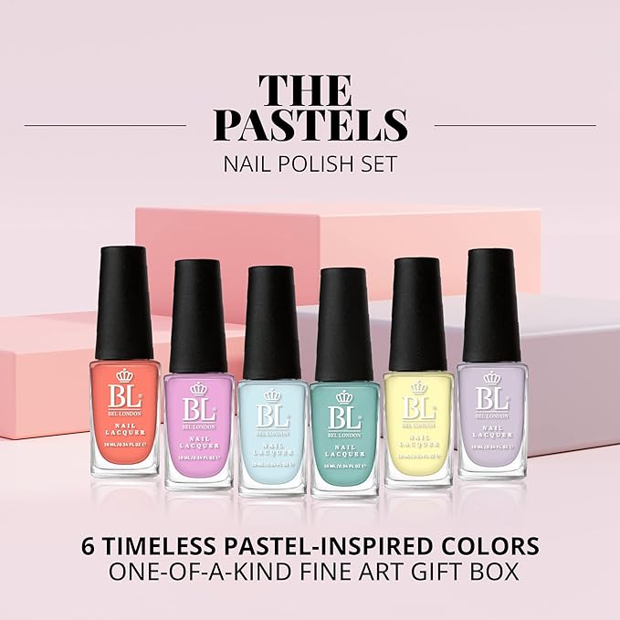 BL The Pastels - Luxury 6 Colour Pastel Nail Varnish Set on the JJ Barnes Blog