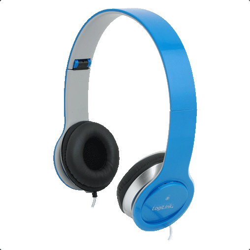 LogiLink Stereo Headset Blauw