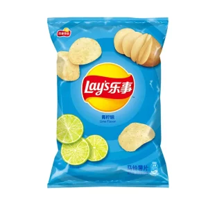 Lay’s Lime flavoured potato crisps with sugar and sweetener 70g