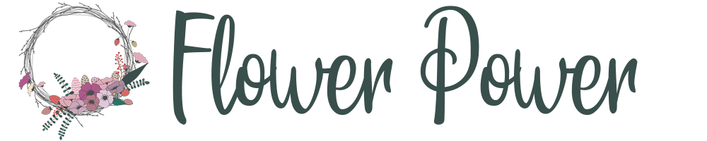 Flower power logo