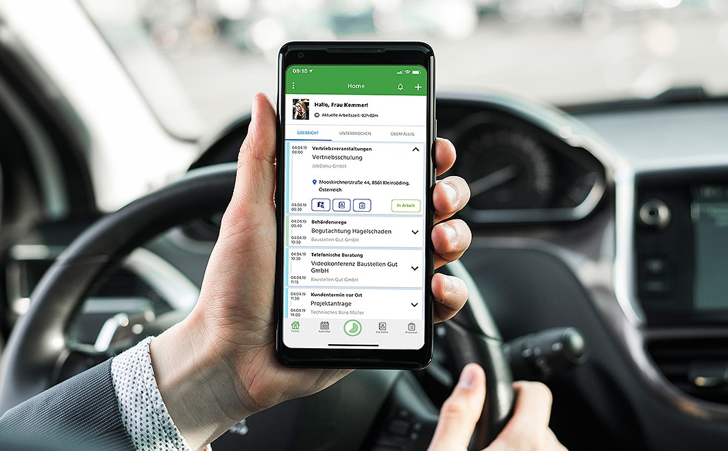 Jobdoku - app - Fuhrpark Management und Fahrtenbuch