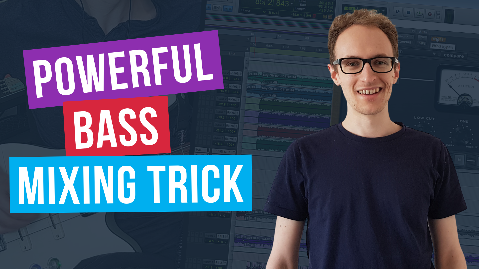 Mixing DI and Amp Bass Guitar (Bass Mixing Technique) Joe Crow The