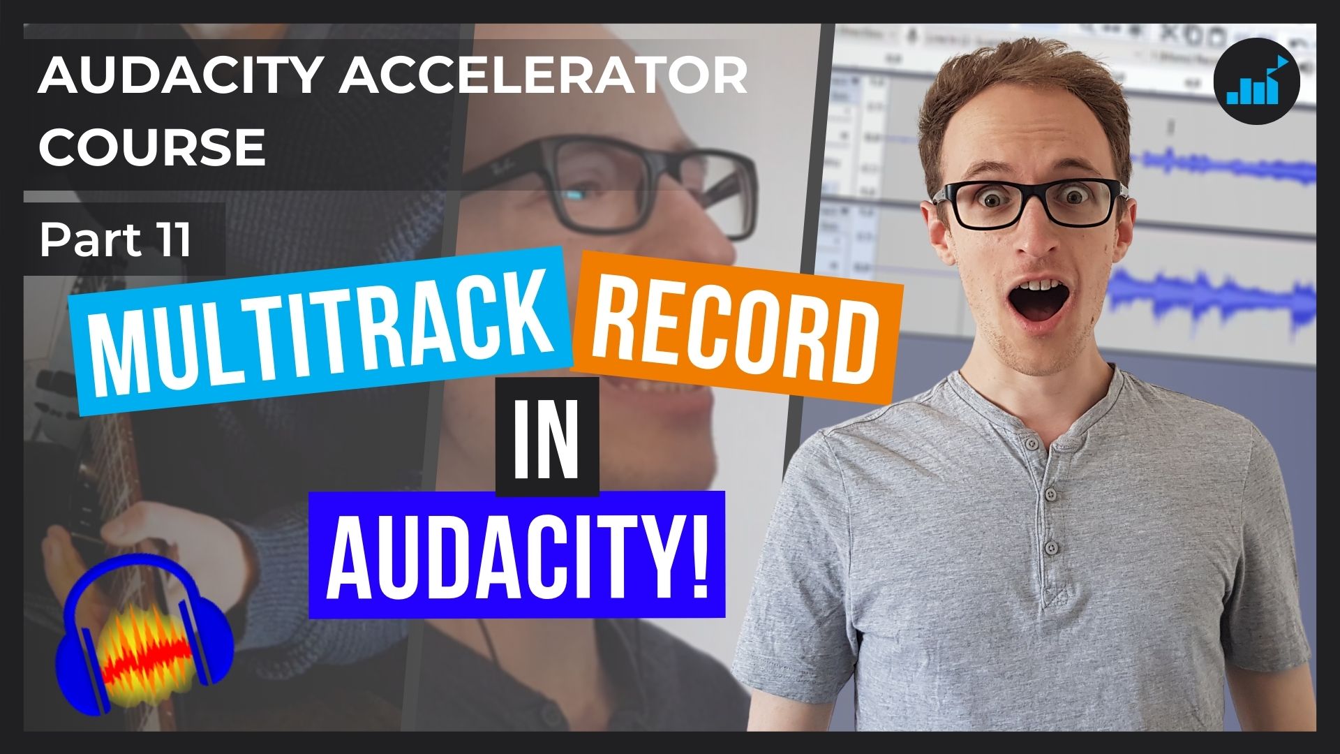 How To Record Guitar And Voice At The Same Time In Audacity | Audacity  Accelerator Course [Part 11] - Joe Crow - The Audio Pro