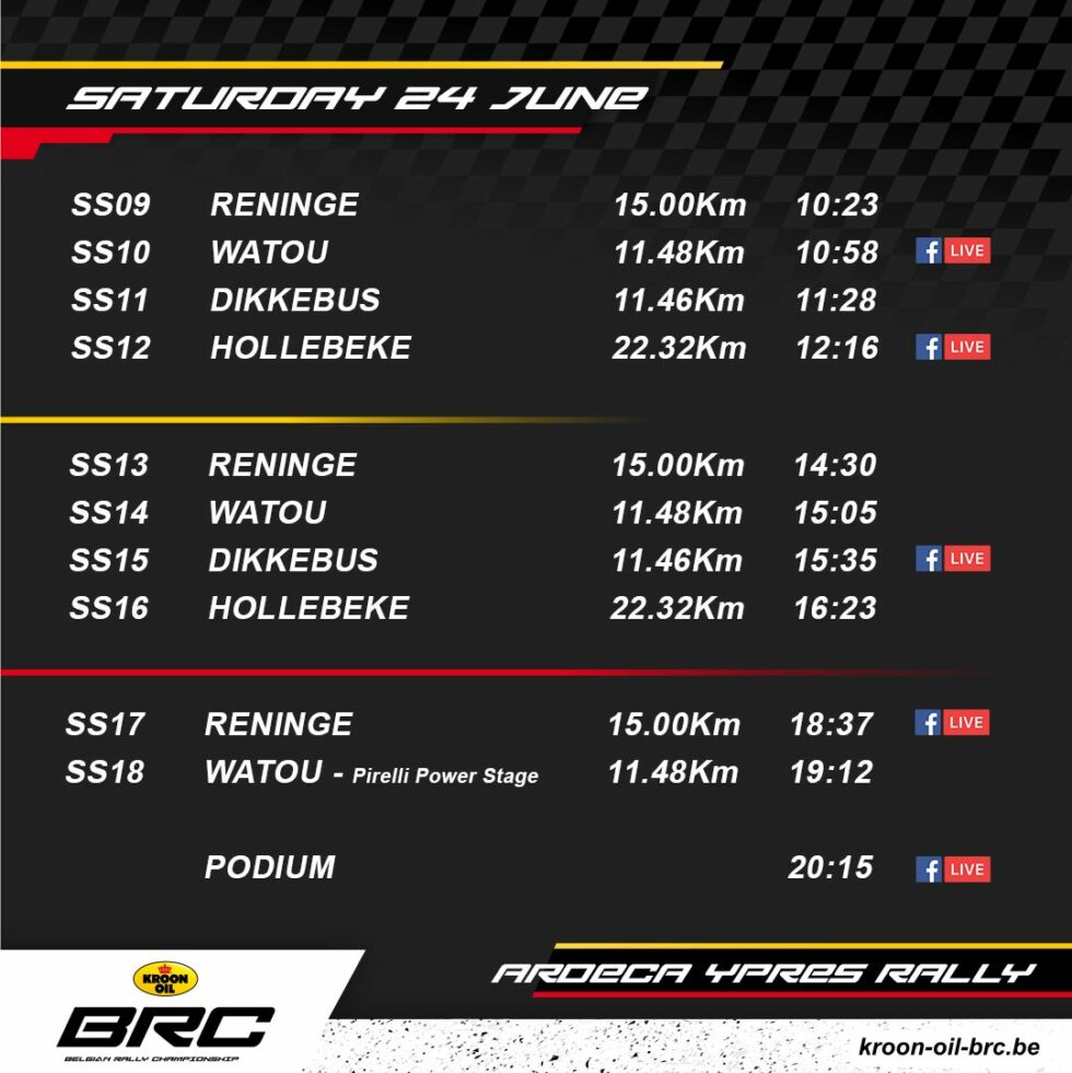 BRC Ardeca Ypres Rally 2023 Update Dag1 johu.be