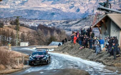 WRC Rallye de Monte Carlo 2024  |  Dag2: Ogier komt in het zog van Evans.