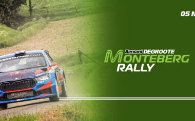Niels Reynvoet aan de start van de Bernard Degroote Monteberg Rally 2024 