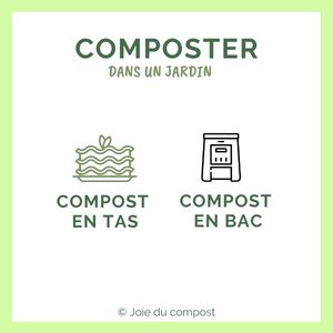 Composter en jardin compost en tas ou en bac